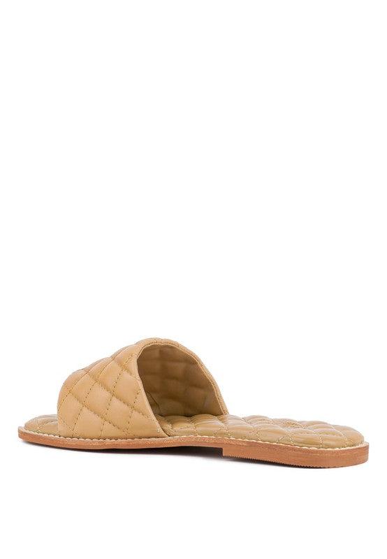 Odalta Handcrafted Quilted Summer Flats - Jessiz Boutique