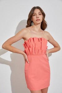 Off Shoulder Ruffle Dress - Jessiz Boutique