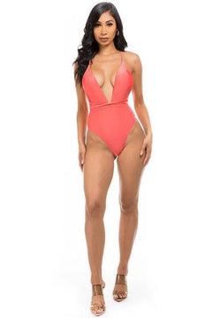 One Piece V Swimsuit - Jessiz Boutique