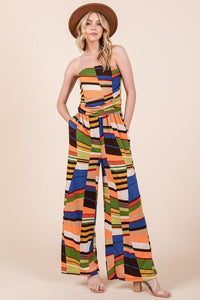 Orange Farm Clothing Wide Leg Jumpsuit with Pockets - Jessiz Boutique