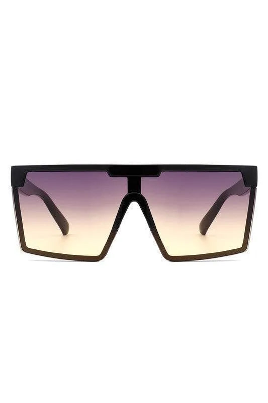 Oversize Square Flat Top Fashion Women Sunglasses - Jessiz Boutique