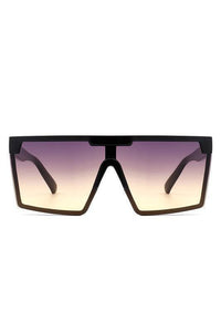 Oversize Square Flat Top Fashion Women Sunglasses - Jessiz Boutique