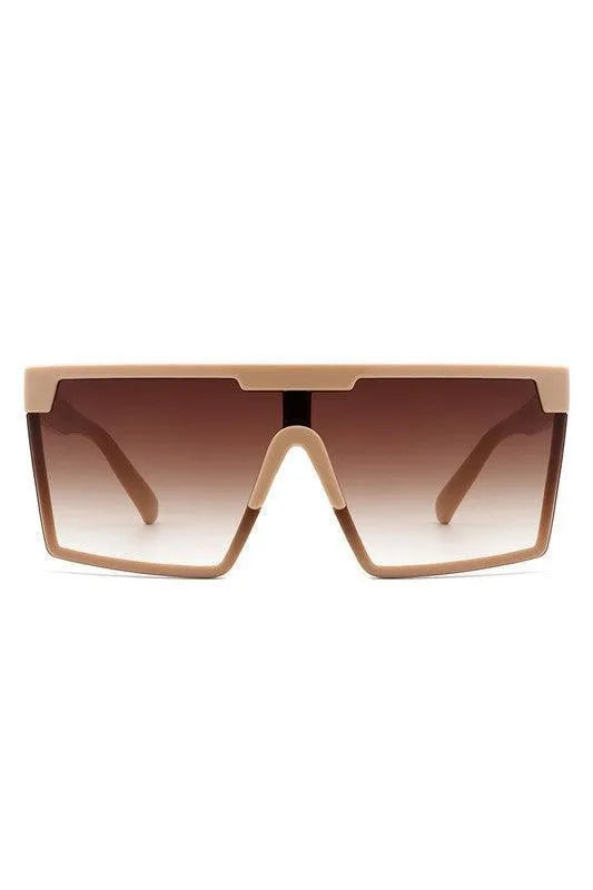 Oversize Square Flat Top Fashion Women Sunglasses - Jessiz Boutique