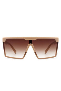 Oversize Square Flat Top Fashion Women Sunglasses - Jessiz Boutique