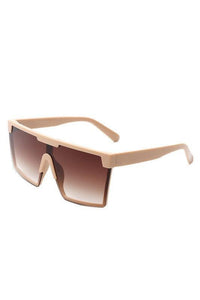 Oversize Square Flat Top Fashion Women Sunglasses - Jessiz Boutique