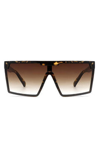 Oversize Square Flat Top Fashion Women Sunglasses - Jessiz Boutique