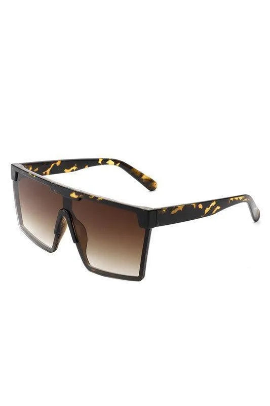 Oversize Square Flat Top Fashion Women Sunglasses - Jessiz Boutique