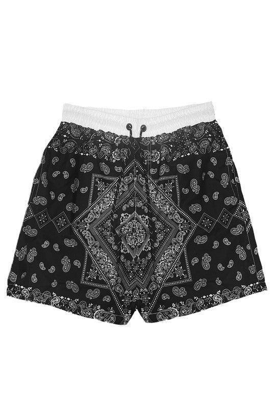 Paisley Bandana Print Swimming Shorts - Jessiz Boutique