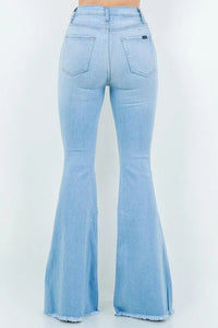 Perla Bell Bottom Jean in Light Wash - Jessiz Boutique