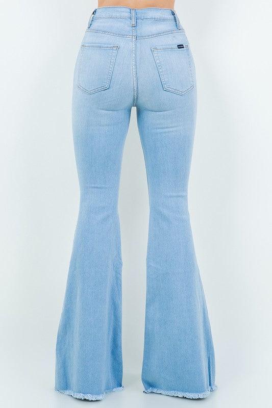 Perla Bell Bottom Jean in Light Wash - Jessiz Boutique