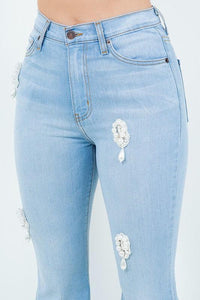 Perla Bell Bottom Jean in Light Wash - Jessiz Boutique