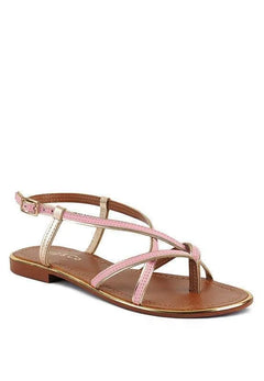 Pheboe Strappy Flat Sandals - Jessiz Boutique