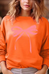 Pink Valentine Bow Graphic Sweatshirt - Jessiz Boutique