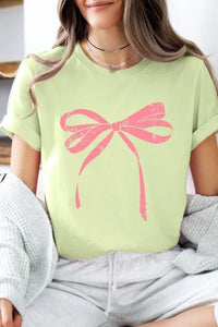 Pink Valentine Bow Graphic Tee - Jessiz Boutique