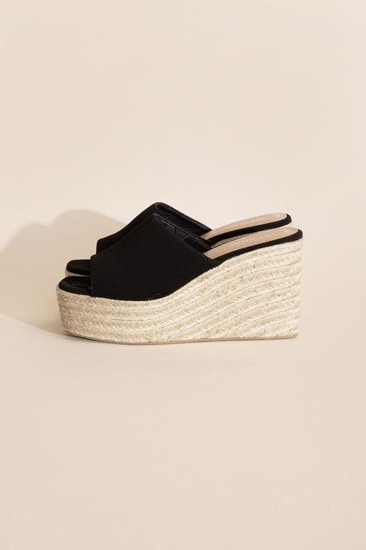 Platform Wedge Slide Heels - Jessiz Boutique
