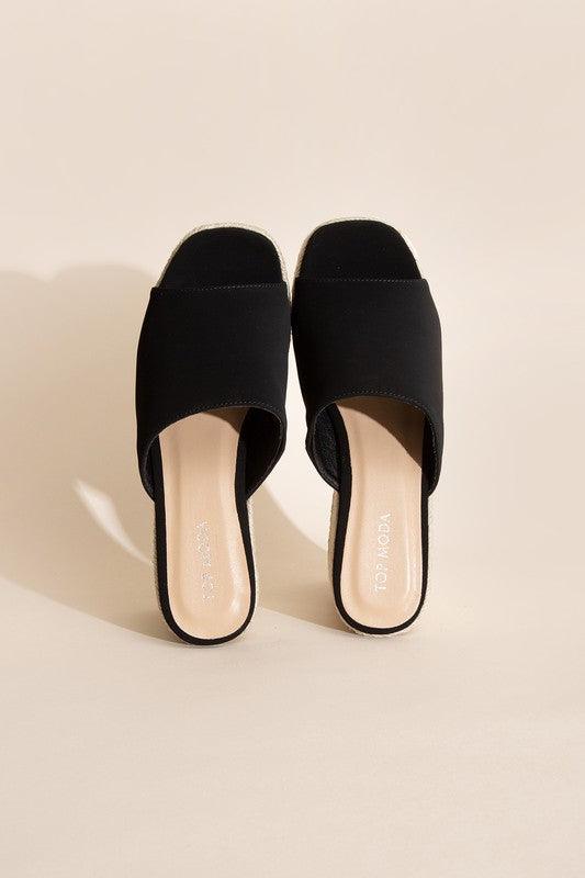 Platform Wedge Slide Heels - Jessiz Boutique