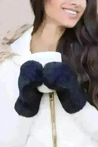 Plush Fur Lined Mittens - Jessiz Boutique