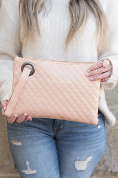 Quilted Wristlet Clutch - Jessiz Boutique