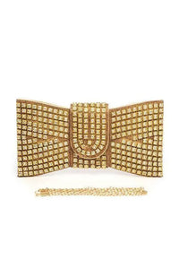 Rhinestone Bowtie Iconic Clutch Bag - Jessiz Boutique