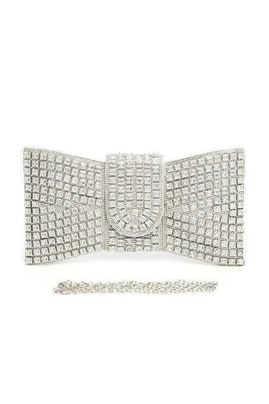 Rhinestone Bowtie Iconic Clutch Bag - Jessiz Boutique