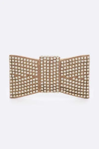 Rhinestone Bowtie Iconic Clutch Bag - Jessiz Boutique