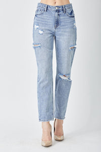 RISEN Distressed Slim Cropped Jeans - Jessiz Boutique