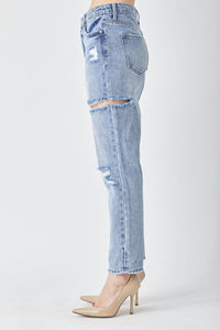 RISEN Distressed Slim Cropped Jeans - Jessiz Boutique