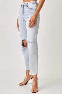 RISEN High Rise Distressed Relaxed Jeans - Jessiz Boutique