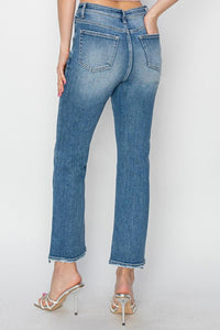 RISEN High Rise Slim Straight Jeans - Jessiz Boutique