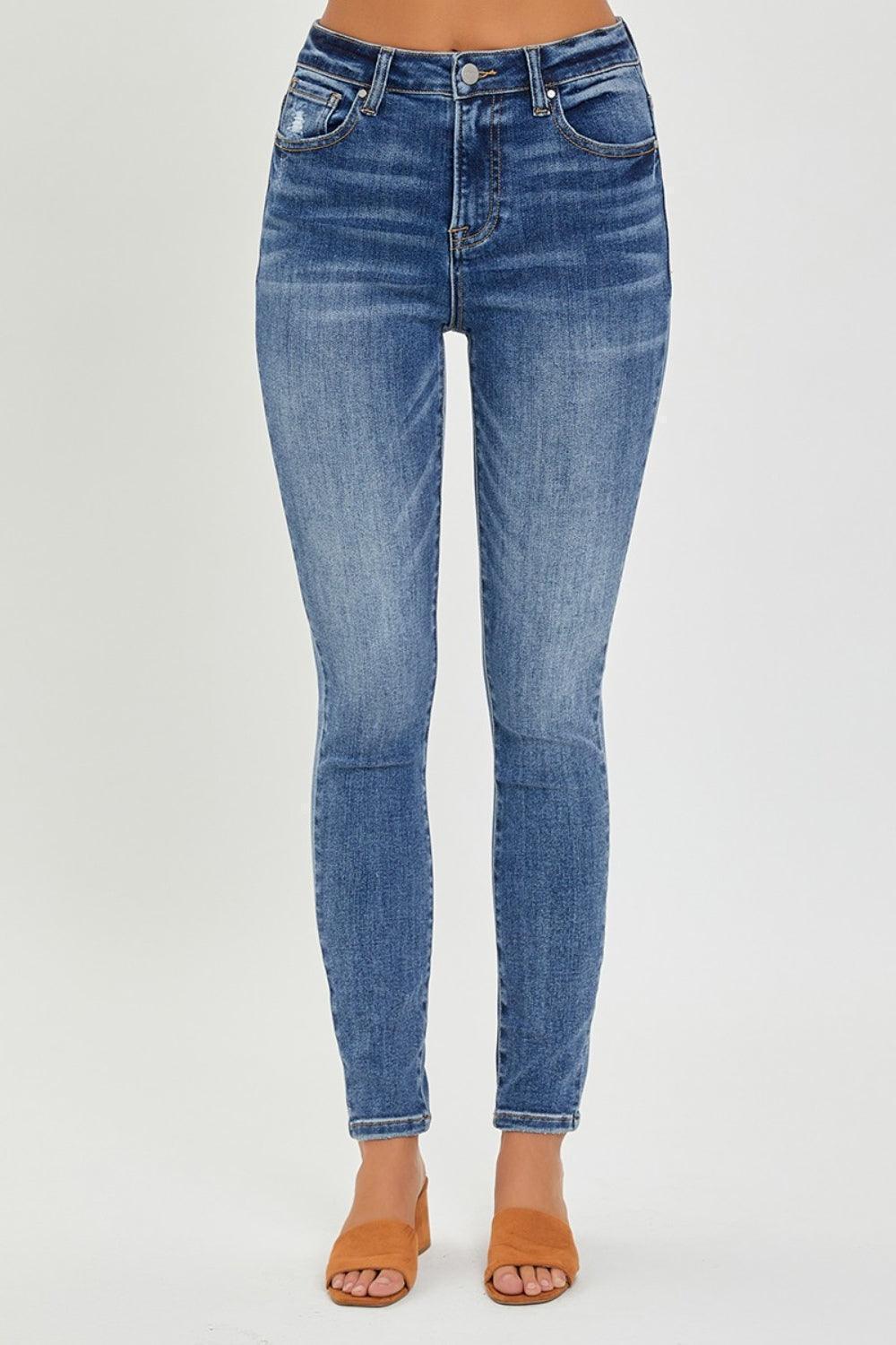 RISEN Mid Rise Ankle Skinny Jeans - Jessiz Boutique