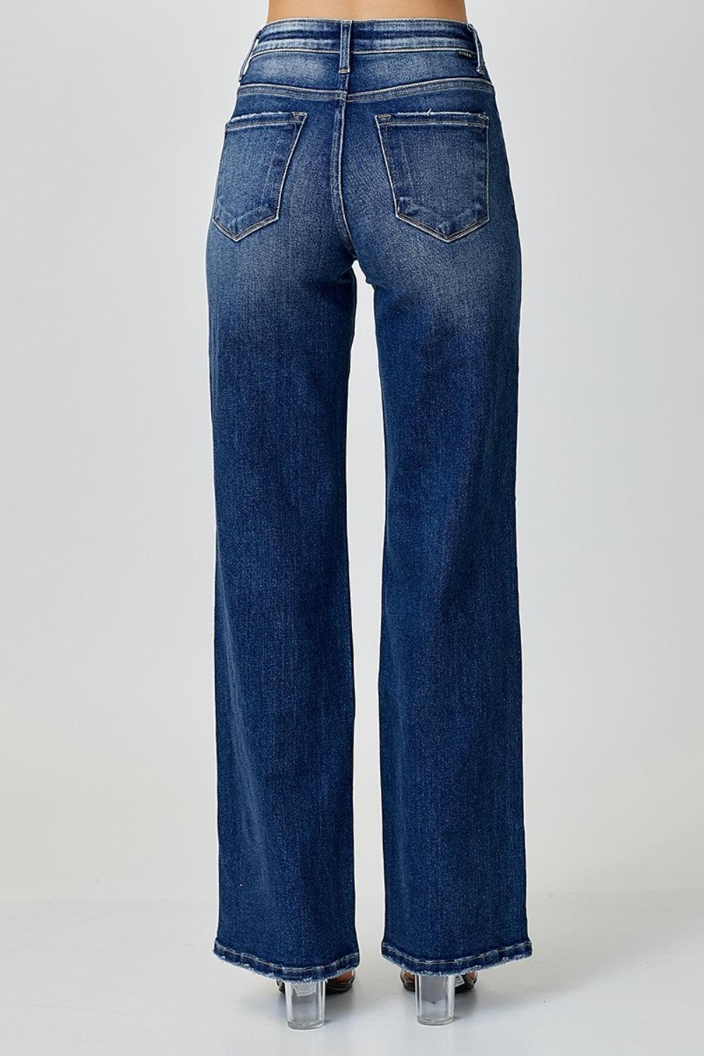 RISEN Mid Rise Straight Jeans - Jessiz Boutique