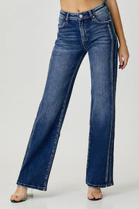 RISEN Mid Rise Straight Jeans - Jessiz Boutique