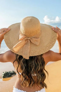 Scallop Edge Bow Accent Sunhat - Jessiz Boutique