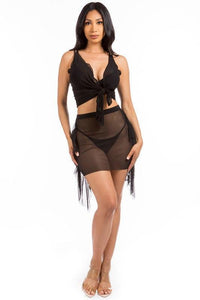 Sheer Two Piece Cover Up - Jessiz Boutique