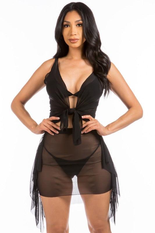 Sheer Two Piece Cover Up - Jessiz Boutique