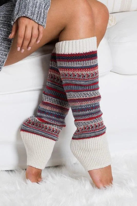 Short Fairisle Legwarmer - Jessiz Boutique