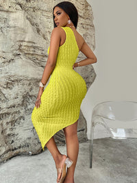 Sleeveless Asymmetrical One Shoulder Dress - Jessiz Boutique
