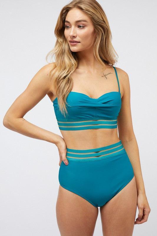 Solid Two Piece Swimsuit - Jessiz Boutique