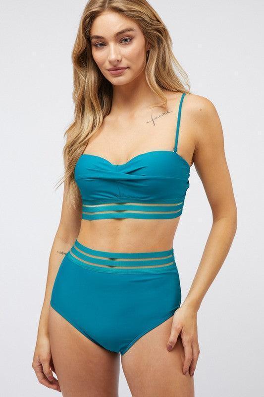 Solid Two Piece Swimsuit - Jessiz Boutique