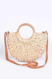 Straw Weaved Swing Clutch - Jessiz Boutique