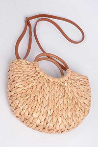 Straw Weaved Swing Clutch - Jessiz Boutique