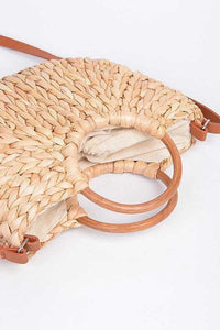 Straw Weaved Swing Clutch - Jessiz Boutique