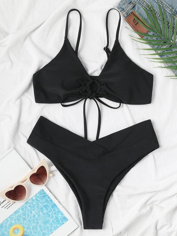 Textured Underwire Bikini Set - Jessiz Boutique
