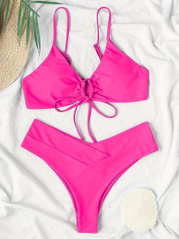 Textured Underwire Bikini Set - Jessiz Boutique