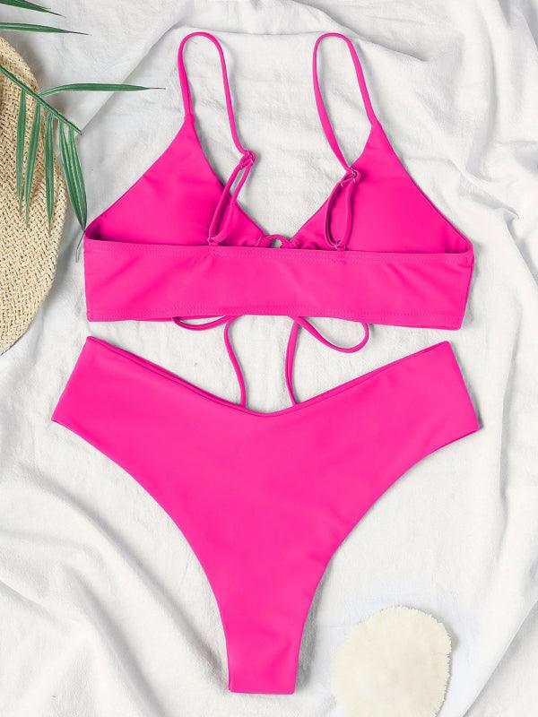 Textured Underwire Bikini Set - Jessiz Boutique