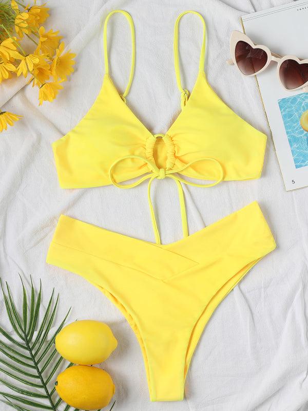 Textured Underwire Bikini Set - Jessiz Boutique