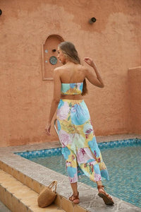 Tropical Two Piece Long Skirt Set - Jessiz Boutique
