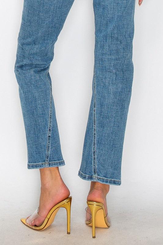 Tummy Control High Rise Straight Leg Jeans - Jessiz Boutique