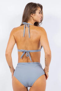 Two Piece High Waist with Rughe Front - Jessiz Boutique