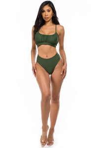 Two - Piece High Waisted Swimsuit - Jessiz Boutique